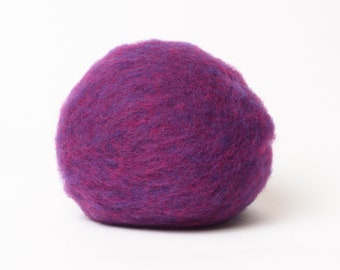 Dark Magenta Wool Best for wet felting wool, Bergschaf wool, Tyrollean Tyrolean or mountain sheep wool - BureBure felting wool