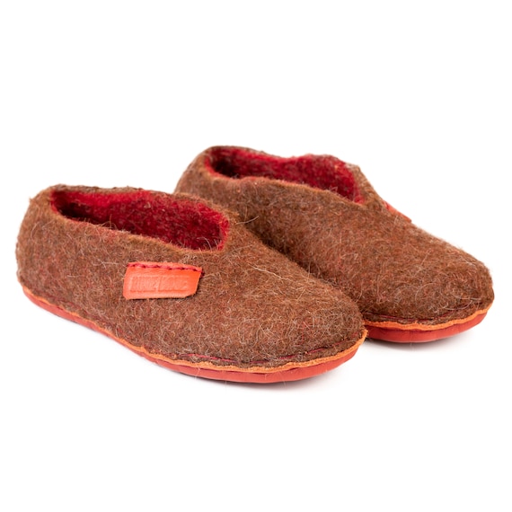 Non Slip Toddler Slippers Little Kids Wool Slippers for Home Warm Wool Slippers for Kids Children Home Slippers