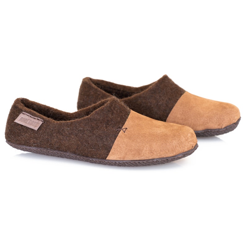 mens leather mule slippers
