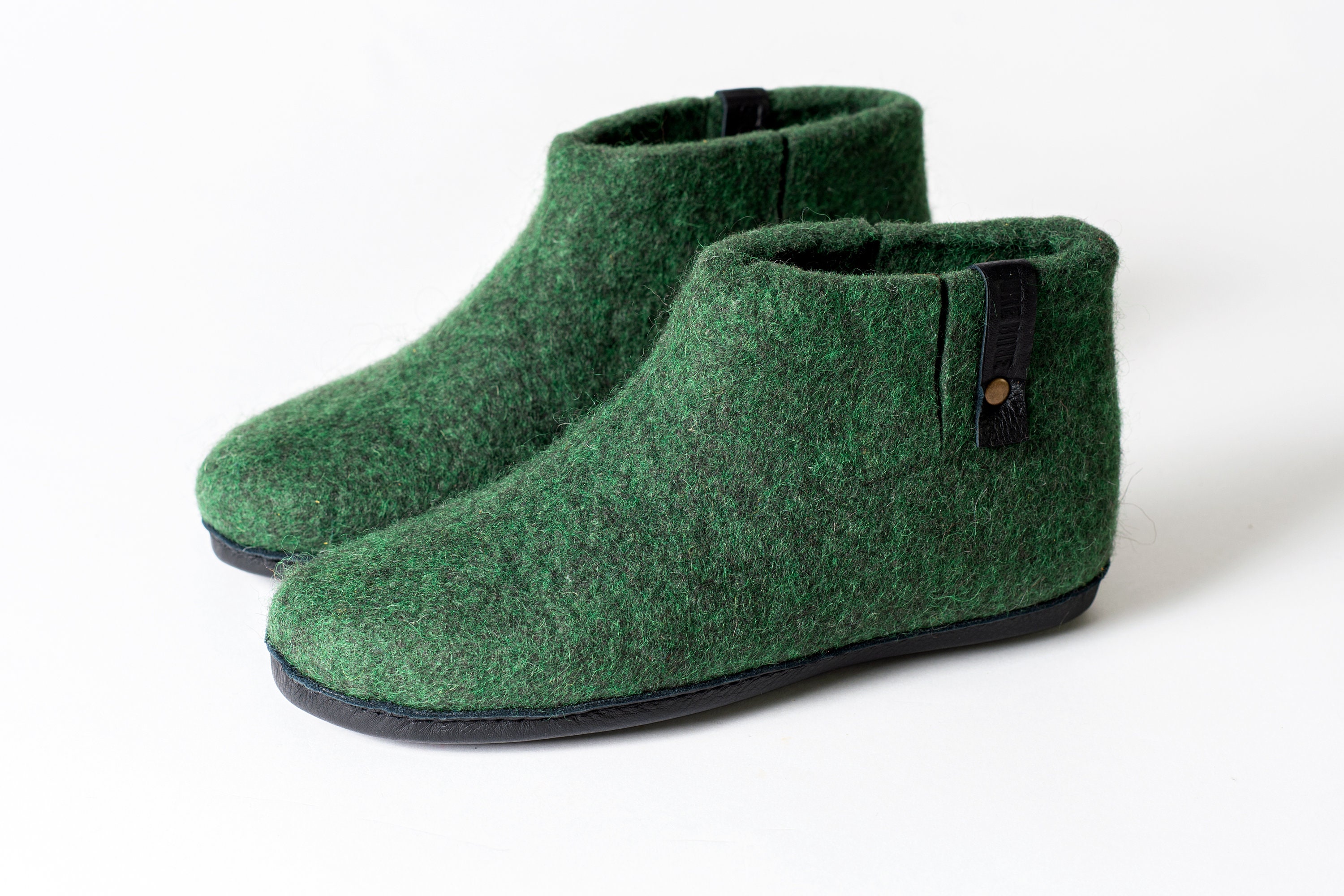 green slipper boots