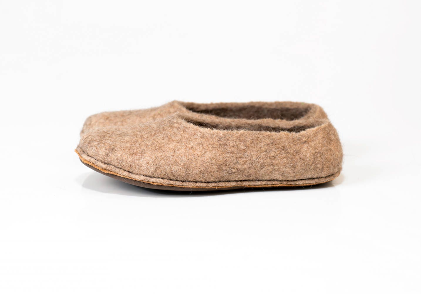 wool cork slippers
