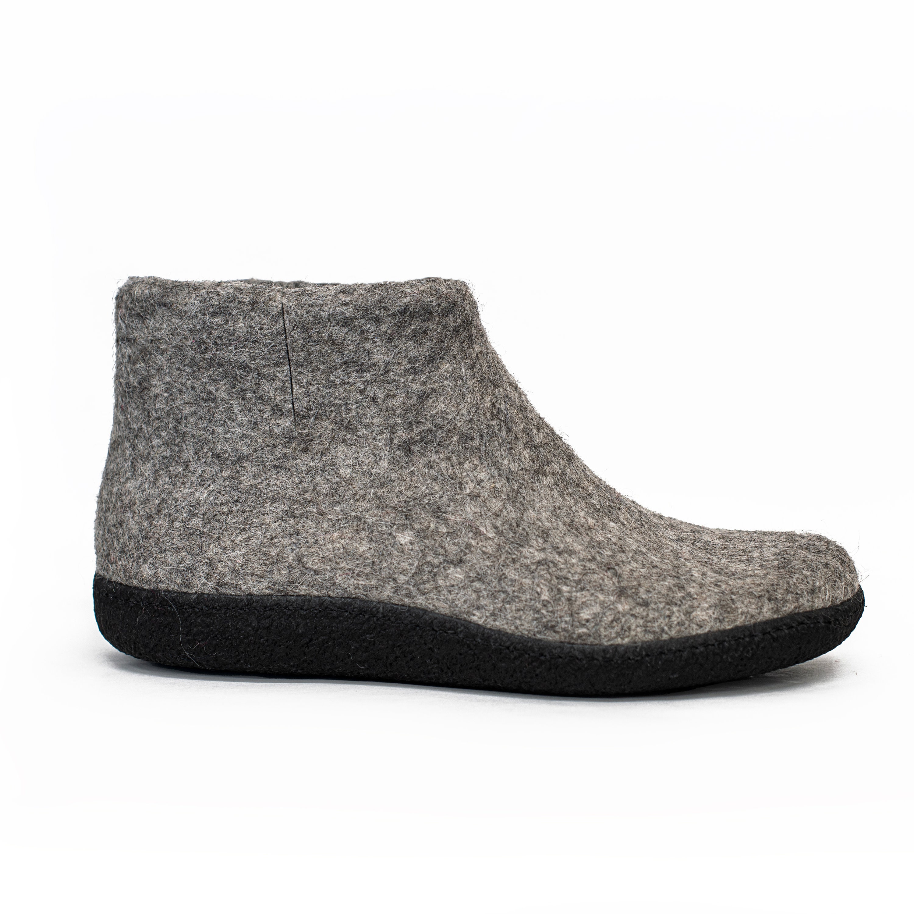 Men Wool Ankle Boots Slippers With Leather Pull Loop, Gift  display picture 1