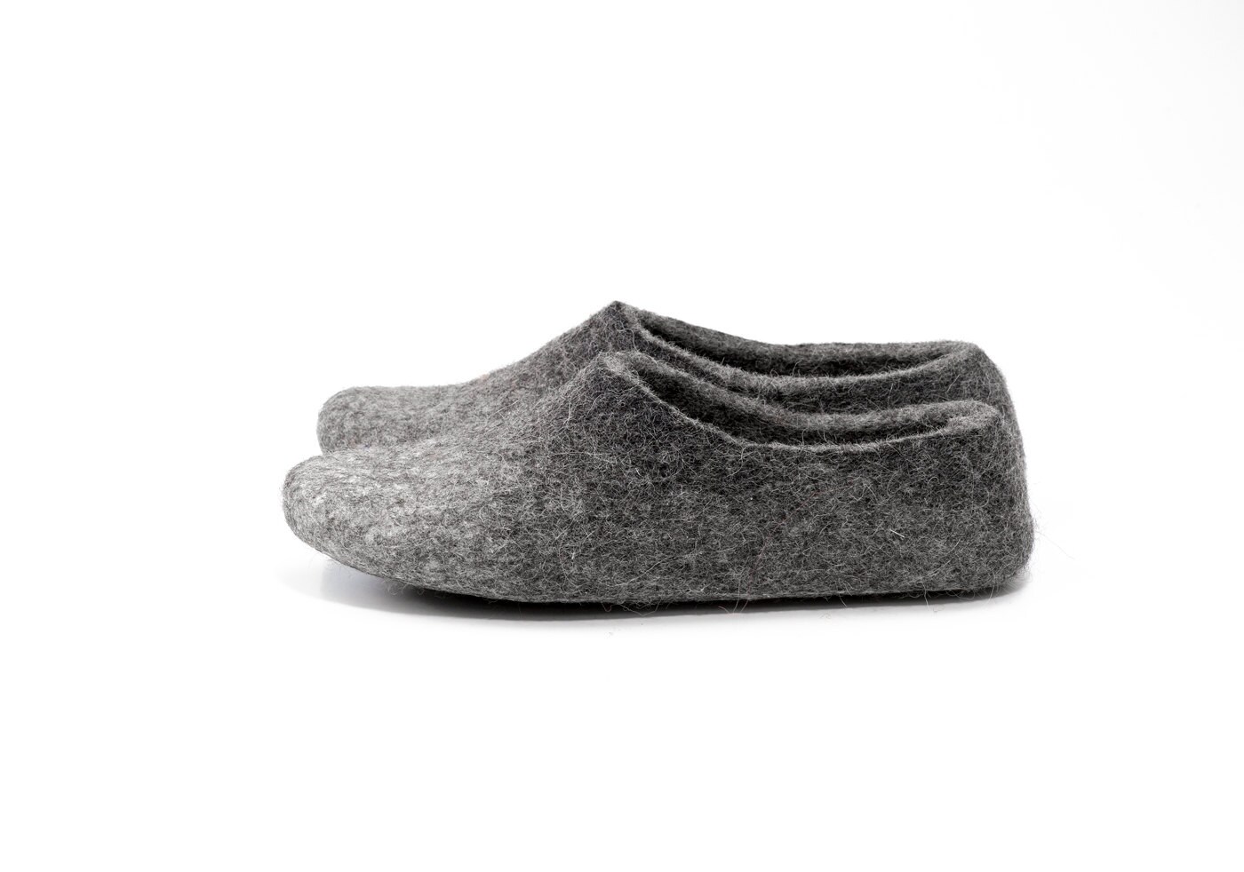 mens boiled wool clogs