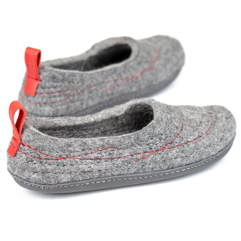 boiled wool house shoes