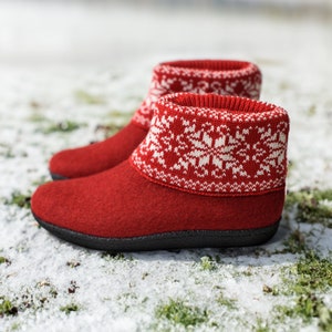 BureBure felted woollen boots, boiled  natural wool women's booties