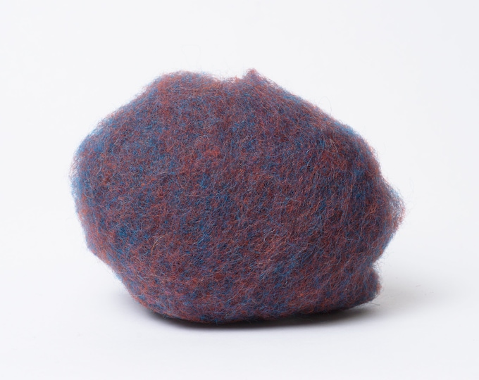 Cinnamon Turquoise Wool Blend Best for wet felting wool, Bergschaf wool, Tyrollean Tyrolean or mountain sheep wool - BureBure felting wool
