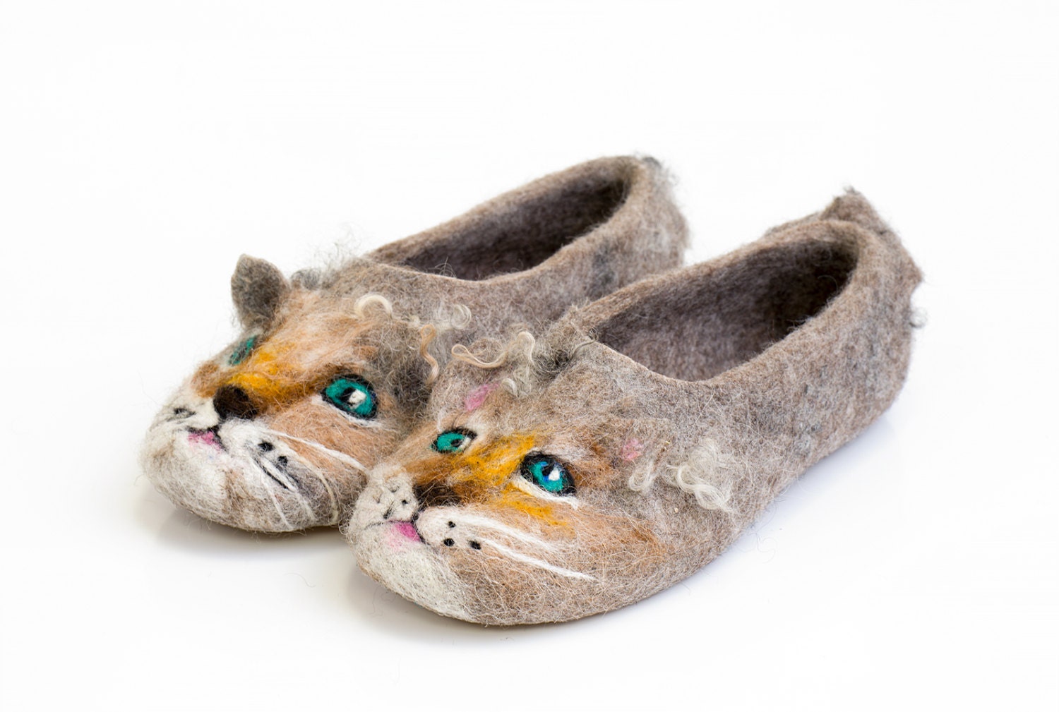 Tabby Cat Slippers | Orange Kitty Slippers