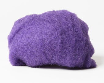 Lilac Purple Wool Best for wet felting wool, Ulta violet Bergschaf wool, Tyrollean Tyrolean or mountain sheep wool - BureBure felting wool