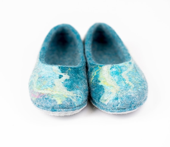 felted wool slippers