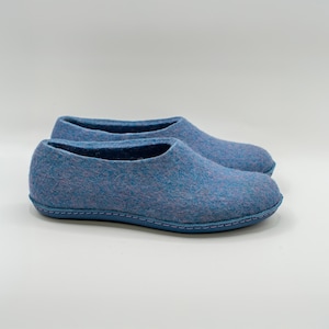 Handcrafted Wool Slippers: Natural Felted Comfort, Indoor/Outdoor Soles