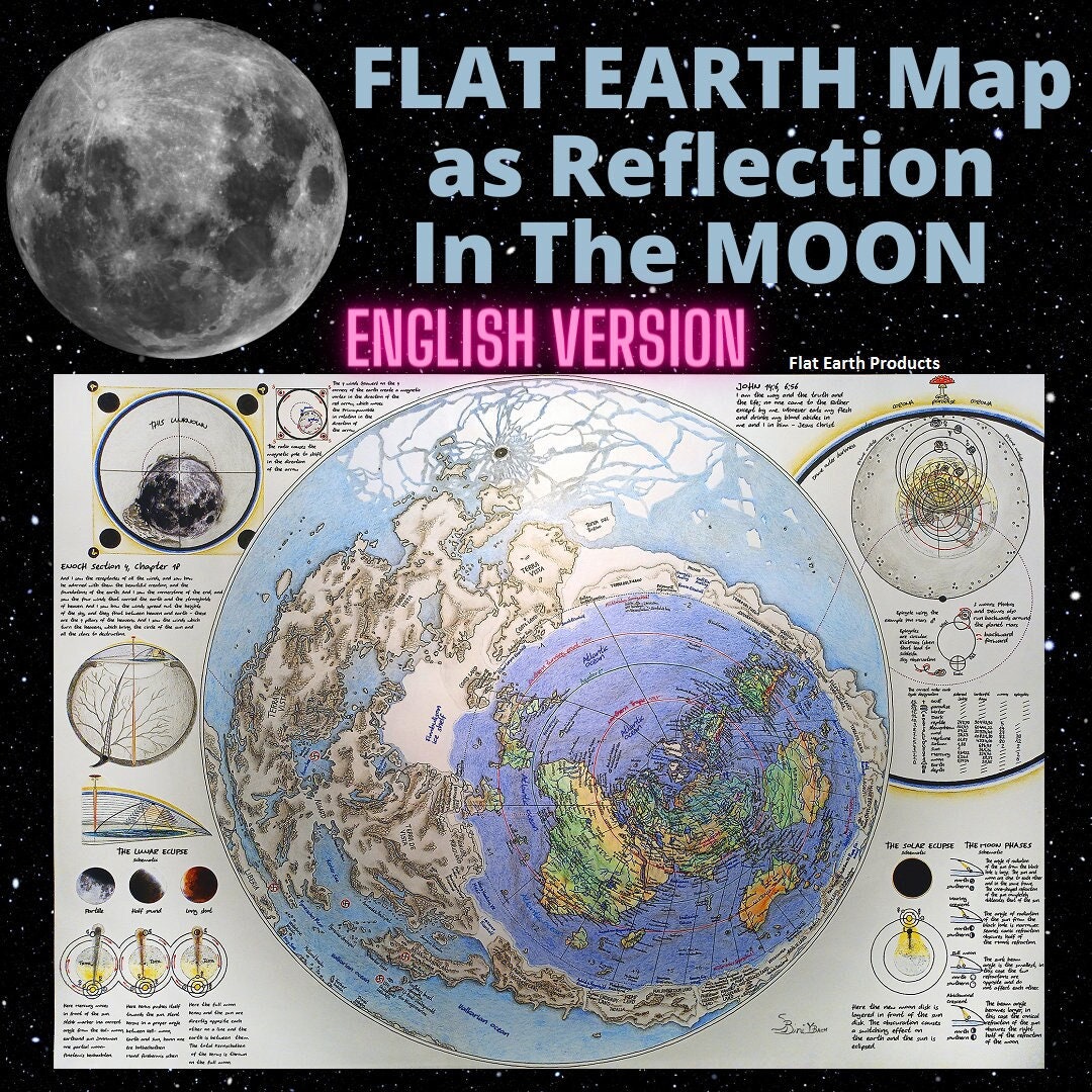 洋書 The Body, The Moon, Atlas of the earth, ENGLISH Version HD Plasma Moon Map More Land Canvas Poster