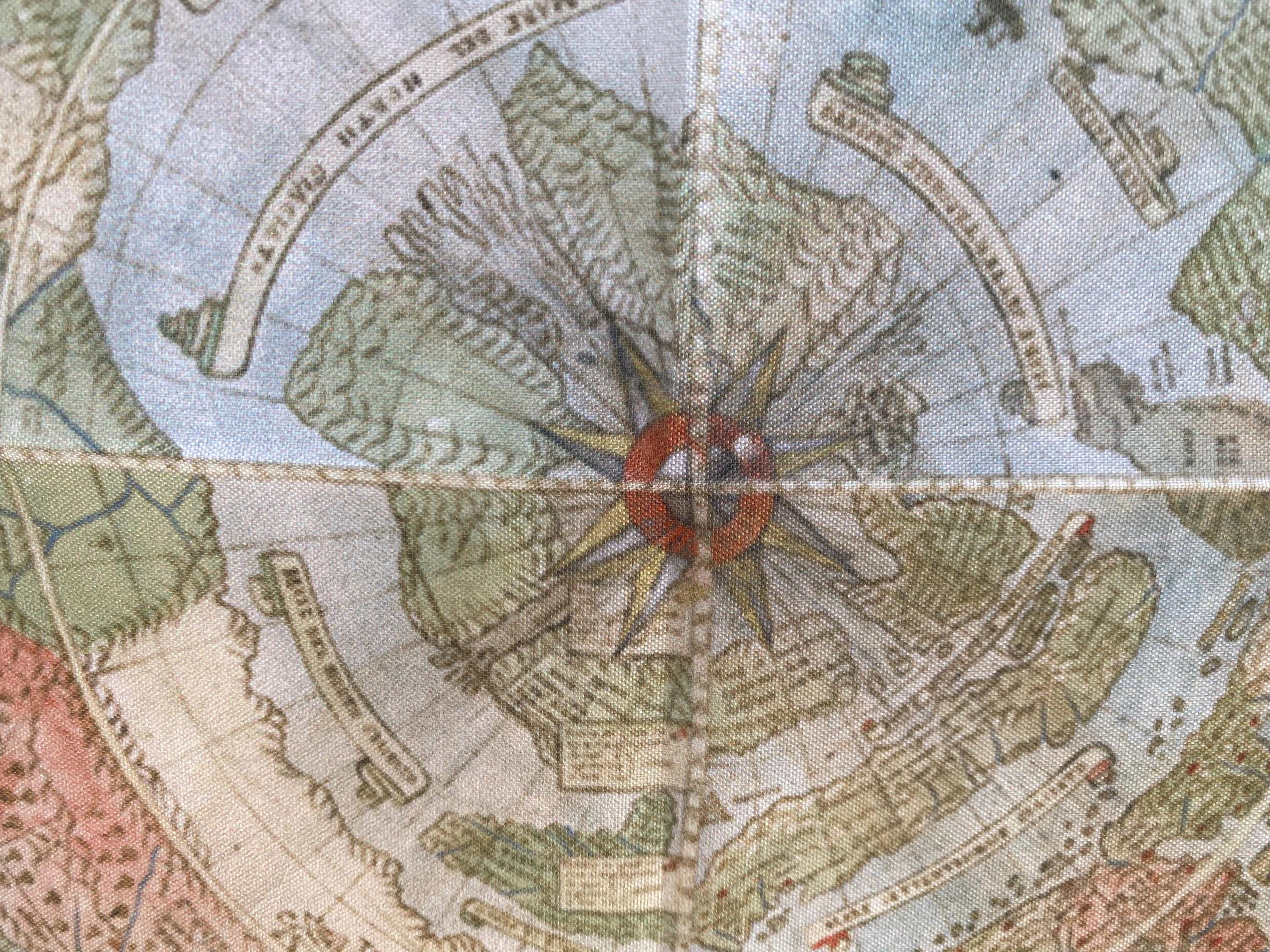 XXL Flat Earth Flag Urbano Monte 1587 World Map Large High-quality