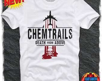 Chemtrails Weather Modification T-Shirt Men Fashion Black White Fake Climate Change Hoax Worldwide Poison Trails Spray Aluminium Barium Gift