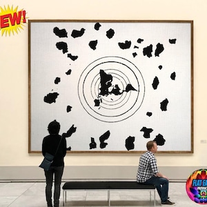 Póster en lienzo, mapa del templo budista, mundo más allá del muro de hielo, reino de la Tierra plana, impresión en algodón, territorio antártico, tierras de Terra Infinita, regalo