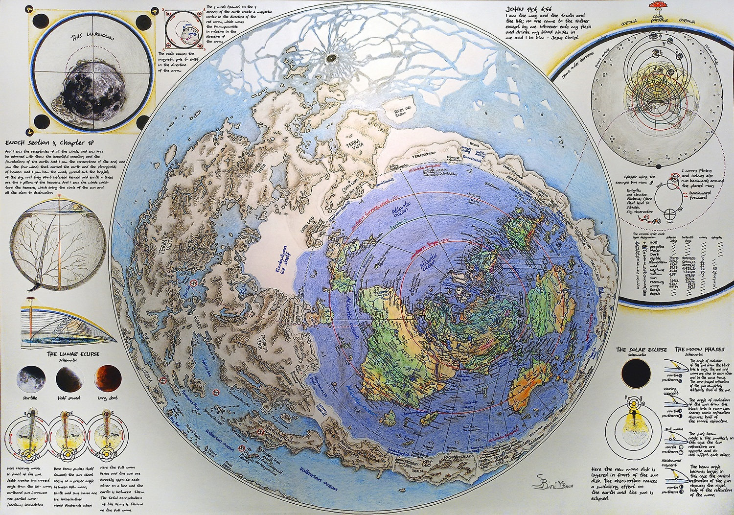 洋書 The Body, The Moon, Atlas of the earth, Moon - Atlas of the World, 11th Edition by National
