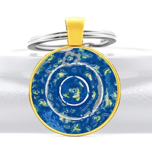 World Beyond The Ice Wall Sleutelhanger V2.0 Flat Earth Hanger HD Sleutelhanger Zilver Goud Antarctica Realm Extraterrestrial Map Matrix Jewelry Gift