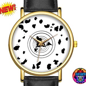 Reloj de pulsera con mapa del mundo budista de 1000 años, Tierra plana, más reinos terrestres, reloj Shingon, continentes ocultos más allá de la Antártida, pared de hielo, regalo unisex X
