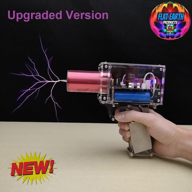 新しいハンドヘルドニコラテスラコイルガンデバイスポータブル電気発射プラズマピストルライトジェネレータフリーエネルギー科学玩具Old World Tartary X 画像 1
