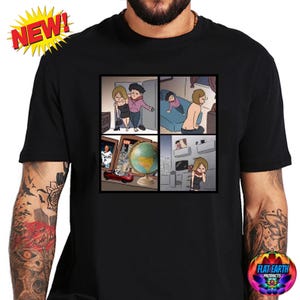 Dating Flat Earth T-Shirt Zunder App Parodie Bumble Lustig Meme OkCupid Männer T Schwarz Weiß Casual Tee Oberteile Amerikanisch Match S-4XL Neues Design Geschenk