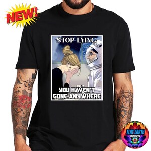Stop Lying NASA Astronaut Don Pettit Flache Erde T-Shirt Weltraum ist Fake Parodie Meme Lustig Männer T Mode Schwarz Weiß Casual T-Shirt Tops Geschenke SELTEN