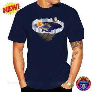 T-shirt Terre plate, planète, mur de glace, Antarctique, modèle Globe Lie, mode unisexe, bleu marine, royaume du monde, mensonges de la NASA, carte de Gleason, tshirt Firmament HD
