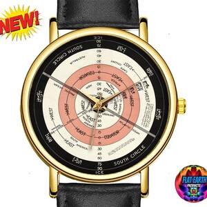 John George Abizaid platte aarde horloge nieuw correct stationair wereldkaart rijk vliegtuig horloge 1920 cartografie kunst unisex klok sieraden cadeau