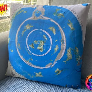 Funda de cojín de pared World Beyond The Ice v3.0, funda de almohada de tierra plana, sofá cama, silla, Antártida, territorio extra, Tartaria, Terra Infinita, regalo HD