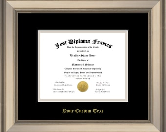 Silver Custom Diploma Frame