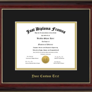 Custom Diploma Frame