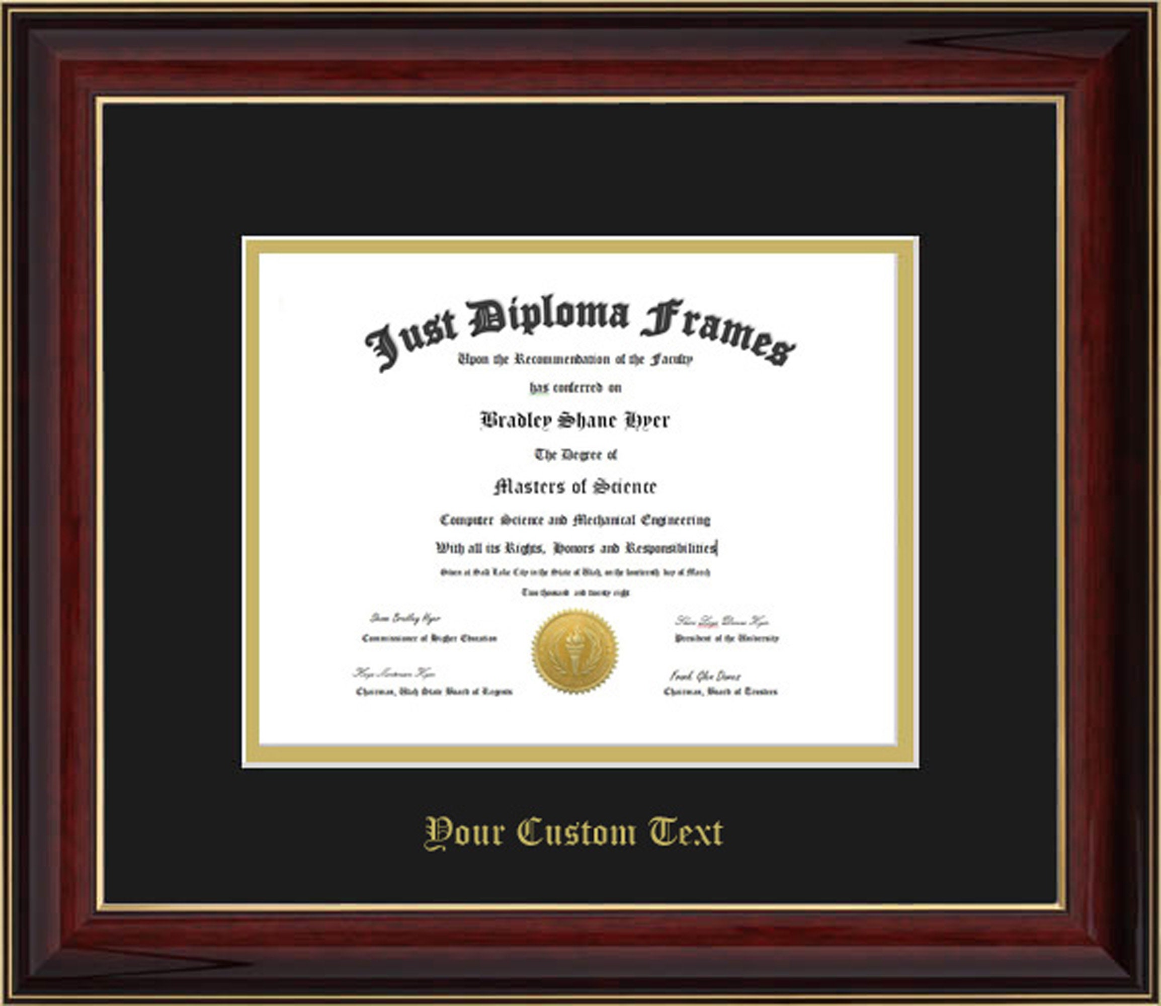 Custom Diploma Frame