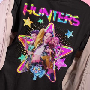 Demon Kpop Hunter  Honmoon Shirt, Huntrix Demon Hunters Shirt, ESN 2542-2551 Hunter Demon Merch, Gift For Kpop Fan, Kpop Tee, Rumi, Jinu