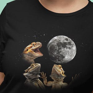 面白いアゴヒゲトカゲのTシャツ：爬虫類愛好家へのギフト