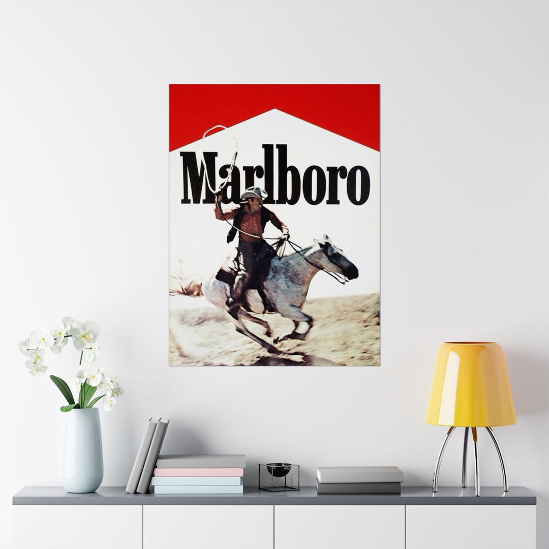 Marlboro Posters Vintage Wall Posters Cowboy Posters Art Work Poster ...