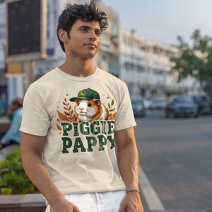 Guinea Pig Graphic Tee, Piggie Pappy T-Shirt, Farm Life Shirt, Garden Life Top, Animal Lover Gift, Nature Enthusiast Apparel