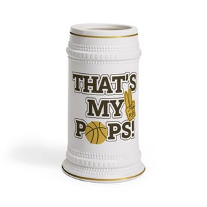 Customized Beer Stein Mug, Perfect Gift for Basketball Fans, Unique Father&#39;s Day Present, Fun Sports Drinkware, Personalized Party Mug