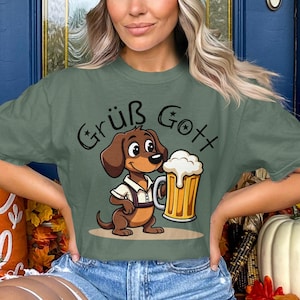 Oktoberfest Dachshund T-Shirt: Bavarian Beer Dog Tee