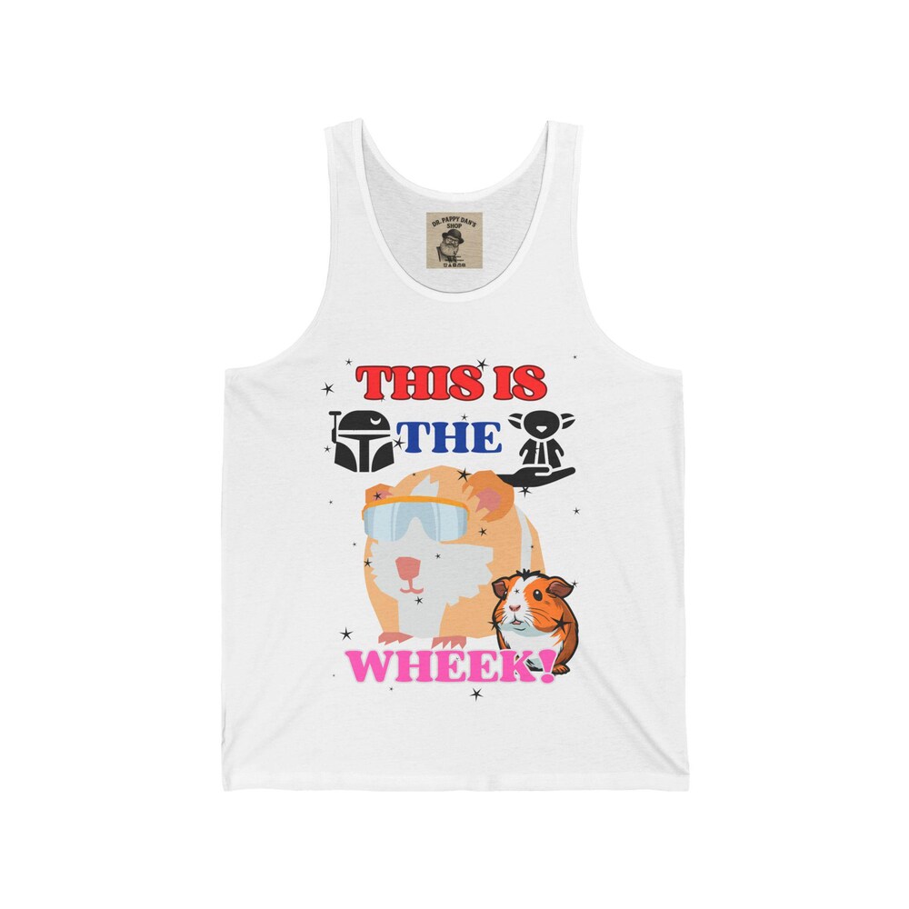 Bella Canvas, This Is The Wheek, Guinea Pig, Mandalorian Themed Unisex Jersey Tank, Guinea Pig Livingmall