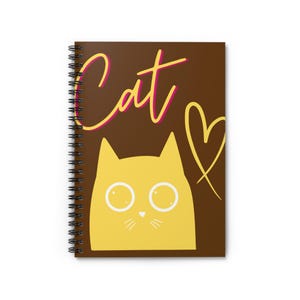 Playful Cat Spiral Notebook - Ruled Lines, Cute Stationery, Gift for Cat Lovers, Journaling, School Supplies, Pet Lover Gift