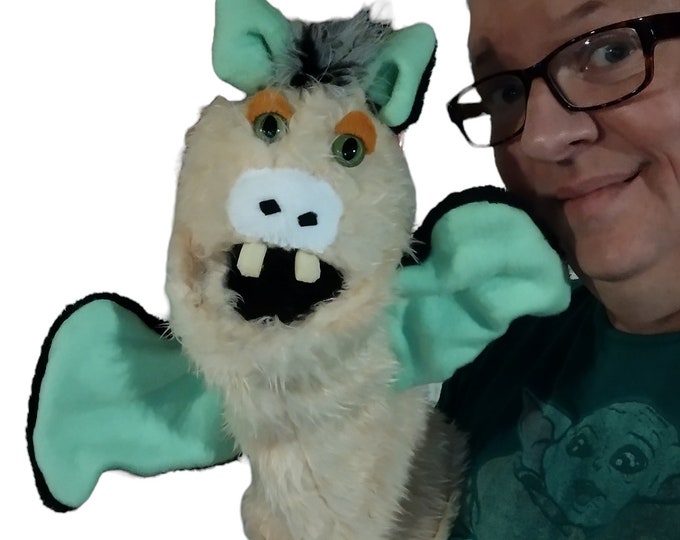 Handmade Ventriloquist Dummy Furry Rabbit Monster Professional Hand