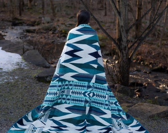 Handmade Geometric Alpaca Wool Blankets! Queen size. Free Shipping in U.S.A, Gift Ideas!