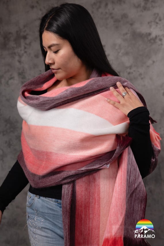 Handmade Alpaca Scarf – Super Soft, Warm & Cozy  Non-Scratchy Scarves. Neck Warmer for Men and Women.