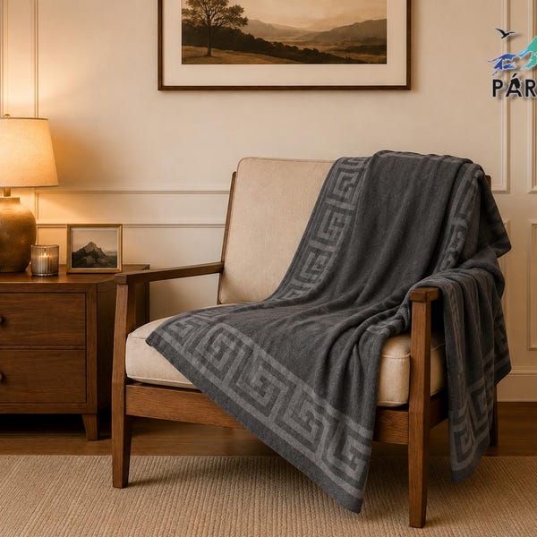 King Size Alpaca Blanket, Handcrafted by Indigenous Artisans, Warm, Soft, Machine Washable