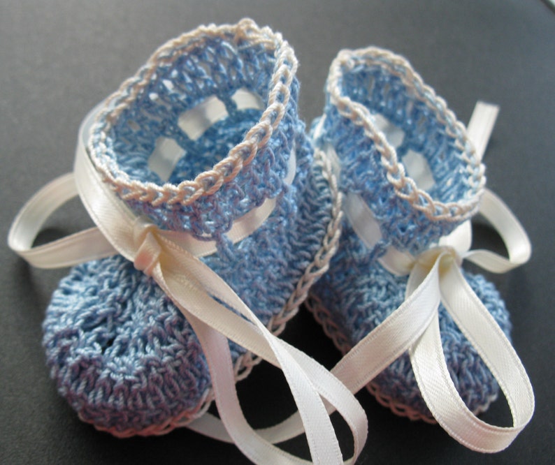 Crocheted Baby Boy Booties Infant Crib Shoes Knit Reborn Shoes Etsy