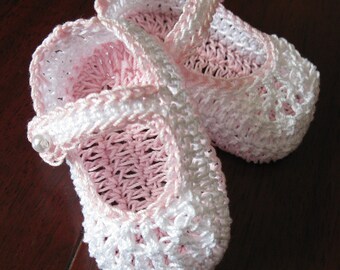 Botines de bebé recién nacido de ganchillo, Mary Janes, zapatos de cuna para niña, botines de bebé de ganchillo, zapatos de cuna de bautizo, zapatos de muñeca Reborn de punto