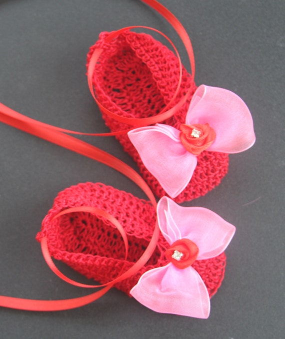 Crochet Newborn Baby Booties Girl Crib Shoes Crochet Infant Etsy