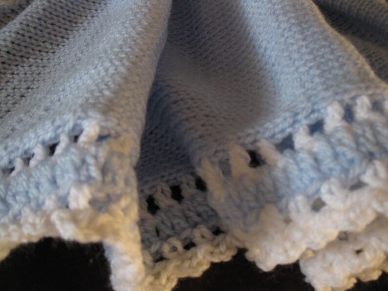 Acrylic Baby Blanket Crochet Knit Newborn Receiving Blanket Soft Infant
