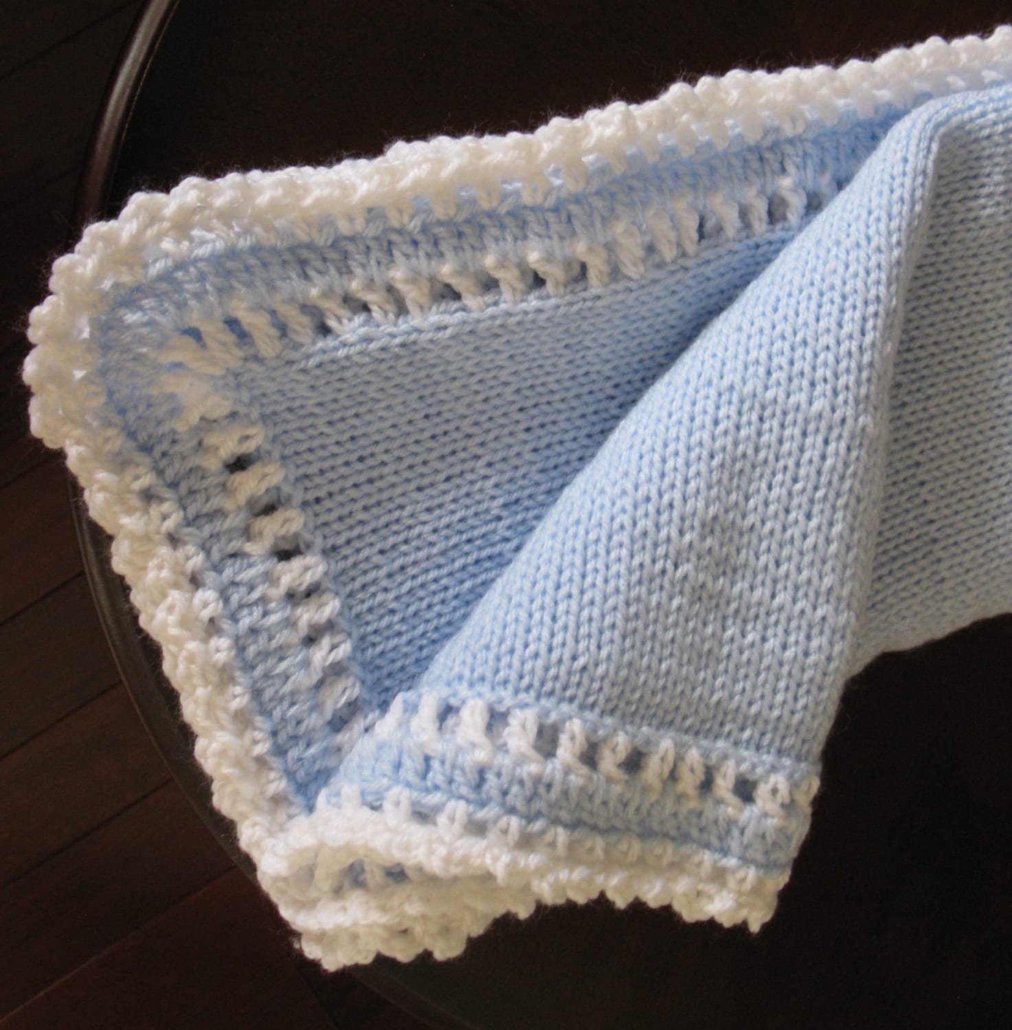 Acrylic Baby Blanket Crochet Knit Newborn Receiving Blanket Soft Infant