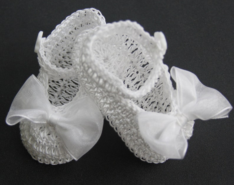 Crocheted Newborn Baby Booties Infant Girl Booties Crib Shoes Etsy