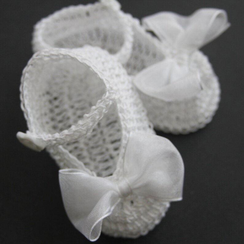 Crocheted Newborn Baby Booties Infant Girl Booties Crib Shoes Etsy