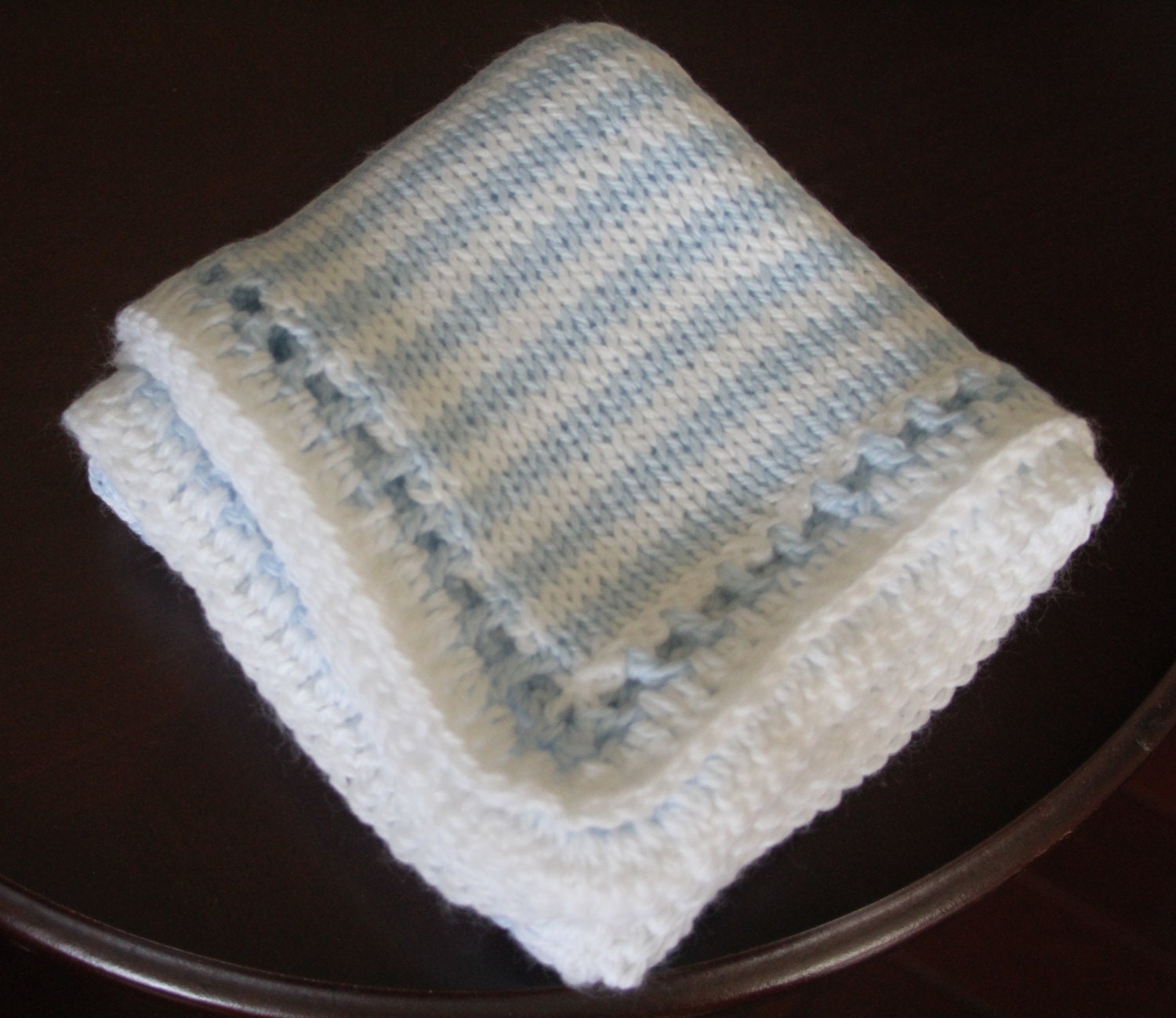 Acrylic Baby Blanket Crochet Knit Soft Newborn Blanket Baby Boy or Girl